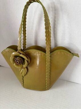 Inge Sport vintage clutch with floral design